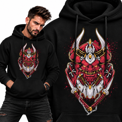 BLUZA Z KAPTUREM ONI SAMURAI